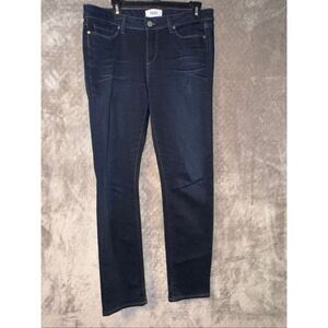 Paige Denim Skyline Skinny Mid Rise Dark Wash Non Ripped Jeans Sz 31 #765